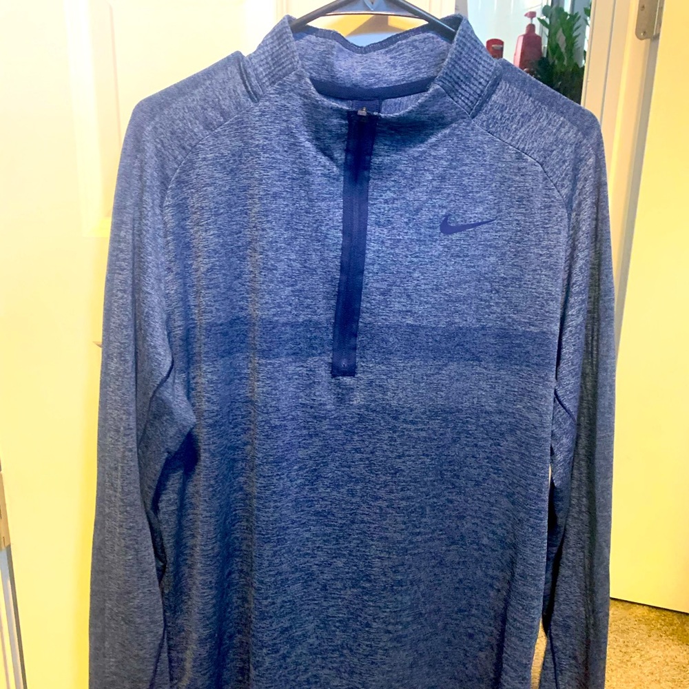 Nike Dri-fit zip pullover sz L